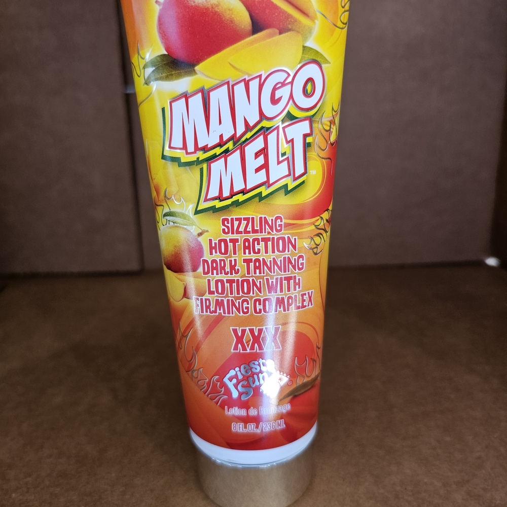 Fiesta Mango Melt Dark Tanning Lotion - Bold Orange